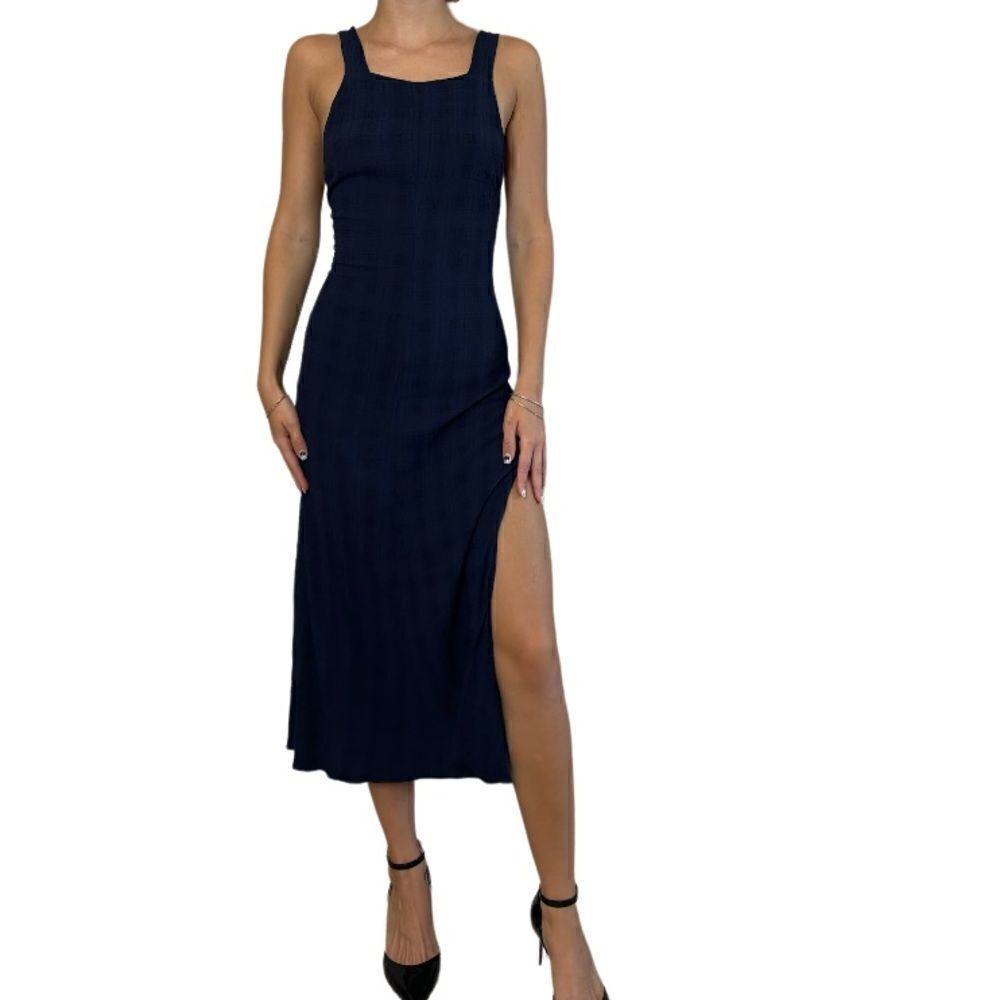 Reformation Midi Blue Navy Dress Tank Size XS - Picture 4 of 10